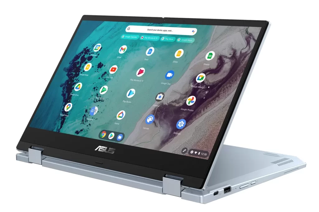 ASUSの「Chromebook Flip CX3」の外観です。